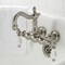 Kingston Brass CA1003T8 3-3/8" Tub Wall Mount Clawfoot Tub Faucet, Brushed Nickel CA1003T8 - alternate 4
